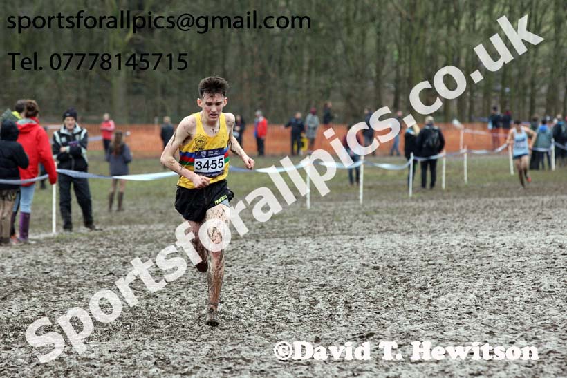 Mens under-17s 2018 British Inter Counties Cross Country Champs., Prestwold Hall, Loughborough. Photo: David T. Hewitson/Sports for All Pics